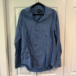 Kenneth Cole Awearness Slim Fit Non-Iron Shirt - Size 16 Tall 36/37
